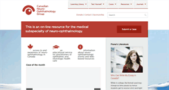 Desktop Screenshot of neuroophthalmology.ca